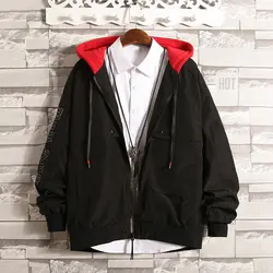 M-3XL мужские куртки и пальто уличная куртка-бомбер мужская ветровка модная одежда мужская куртка с капюшоном