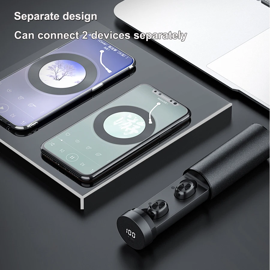 Unique B9 TWS Bluetooth Earphone 5 0 Wireless 8D HIFI Sport Earphone MIC Earbuds Gaming Music Headset For Xiaomi Samsung Huawei