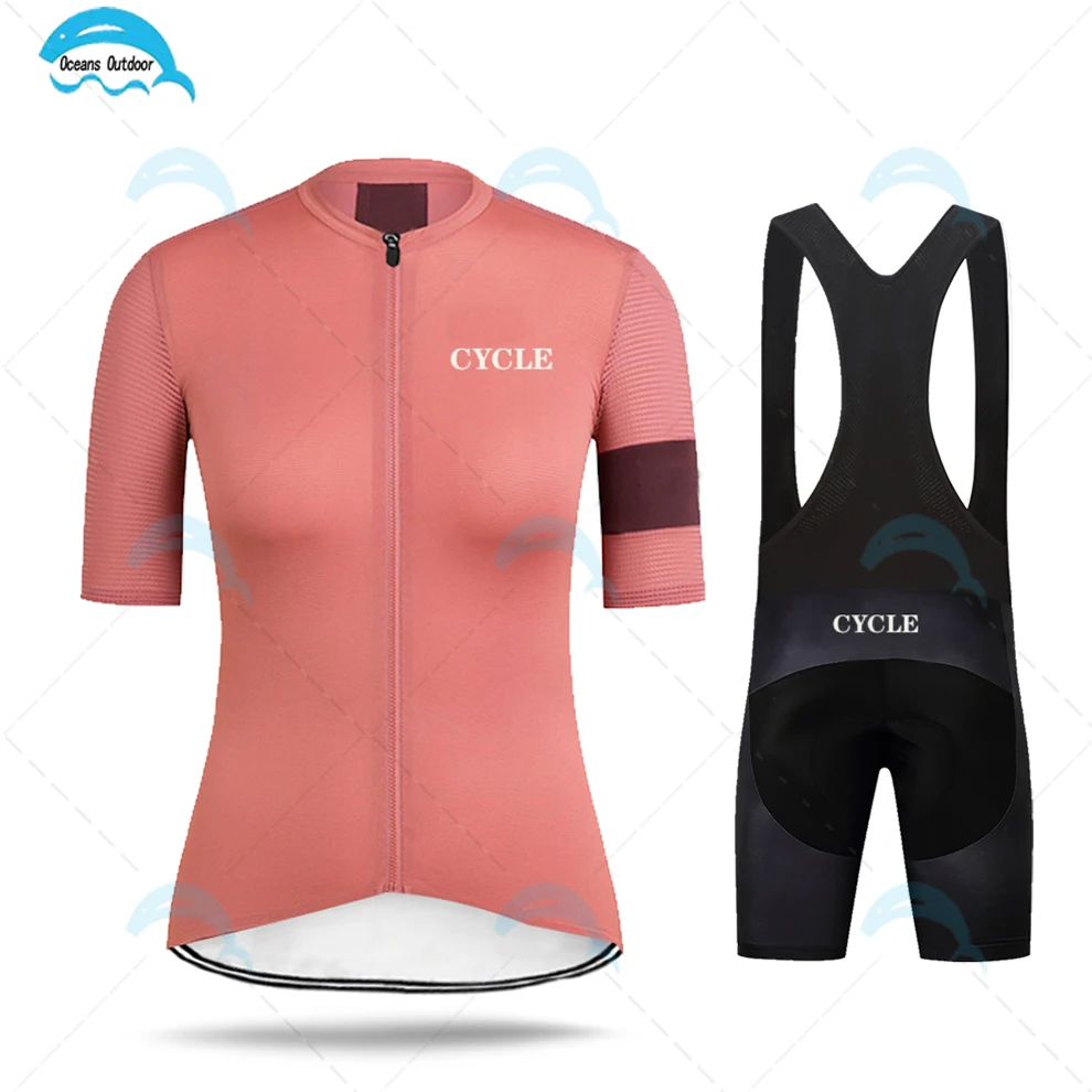 

Ladys Cycling Jerseys Bicycle Wear Bib Gel Sets Clothing Ropa Ciclismo Uniform Maillot Sport Wear Quick Dry Clothes