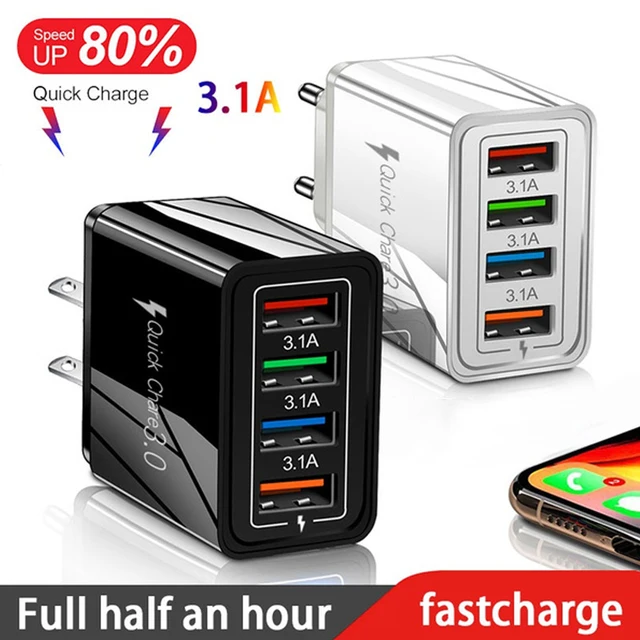 EU/US Plug USB Charger Quick Charge 3.0 For Phone Adapter for iPhone 12 Pro Max Tablet Portable Wall Mobile Charger Fast Charger 1
