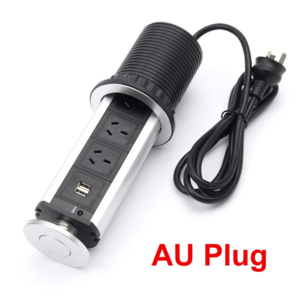 

Многофункциональная розетка для подъема AU Plug офисная розетка шкаф скрытый Интеллектуальный подъемный Электрический розетка электропитания с USB порт
