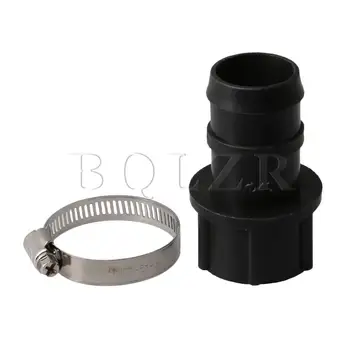 

BQLZR 40mm Garden Lawn Straight Water Hose Adapter Connectors w/ Tube Clamp