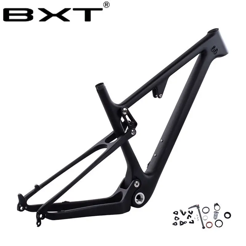 BXT углеродная mtb подвесная рама 29er горный велосипед Bicicletas ударная велосипедная часть карбоновая рама 1-1/" до 1-1/2" гарнитура трубка