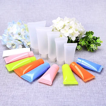 

100pcs Cosmetic Soft Tube plastic Lotion Containers Empty Makeup squeeze tube Refilable Bottles Emulsion Cream Packaging