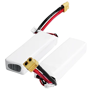 

2X 3S 25C 11.1V 2700mAh XT60 Plug Lipo RC Battery for DJI Phantom RC Quadcopter White