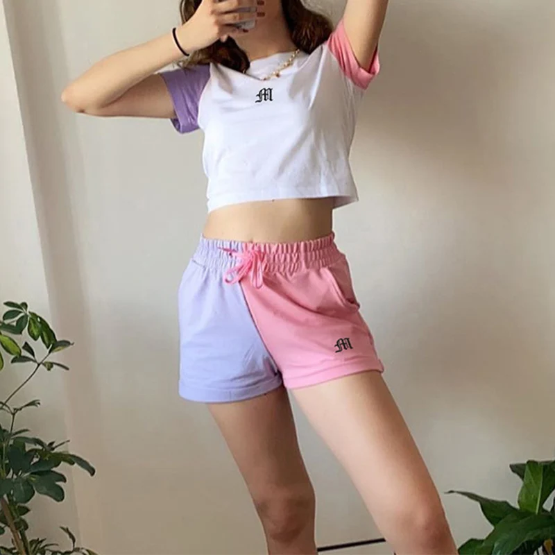 sweat shorts outfit womens