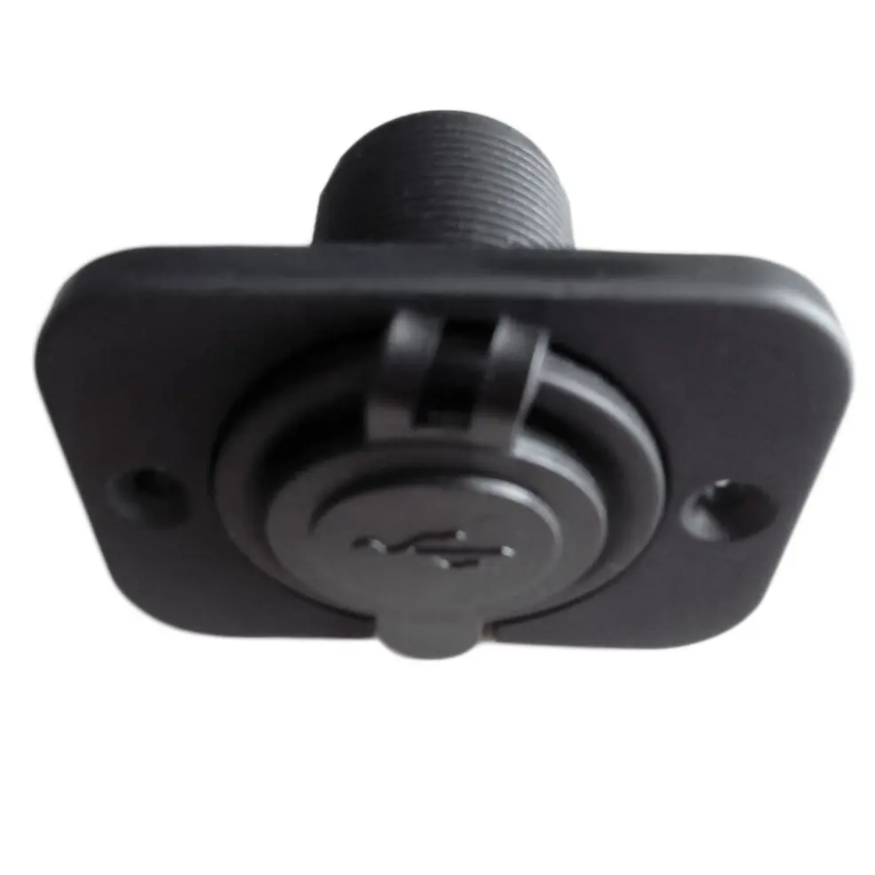 

1PC 12V Dual USB Charger Auto Car Power Socket Outlet Plug Panel Heat Resisting Car Accessories Universal for Boat Truck