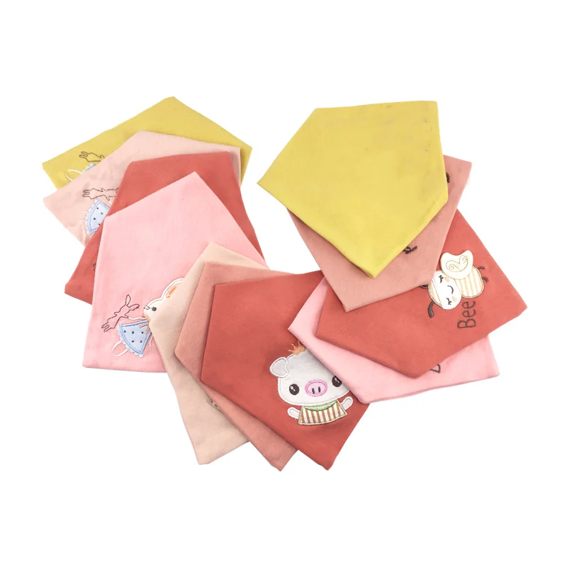 Baby bandana bibs toddler scarf baby stuff for newborns embroidery bibs