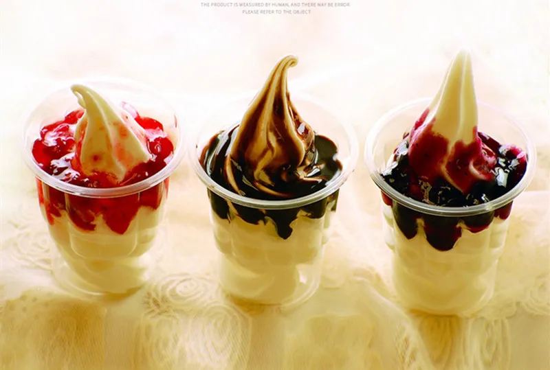 50 шт Высокое качество 250 мл одноразовые стаканчики для мороженого для выпечки diy посылка для десерта пудинга йогурта прозрачные пластиковые стаканчики с крышкой