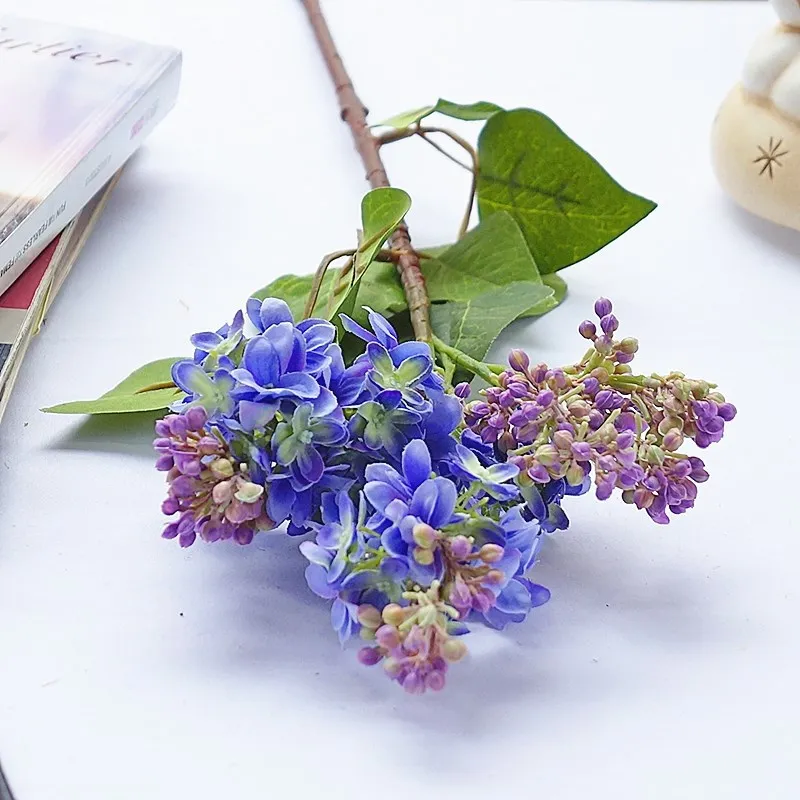  JAROWN Artificial Flowers Silk Lilac Fake Flowers Home Decoration Accessories Wedding Party Bride Bouquet DIY Material Flores (20)