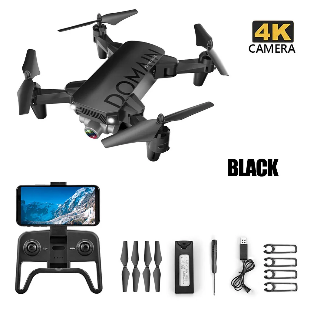 2,4 Ghz 4CH 4K Wi-Fi Высота Регулируемый угол камеры RC Квадрокоптер Дрон Забавные игрушки подарки - Цвет: One Battery B