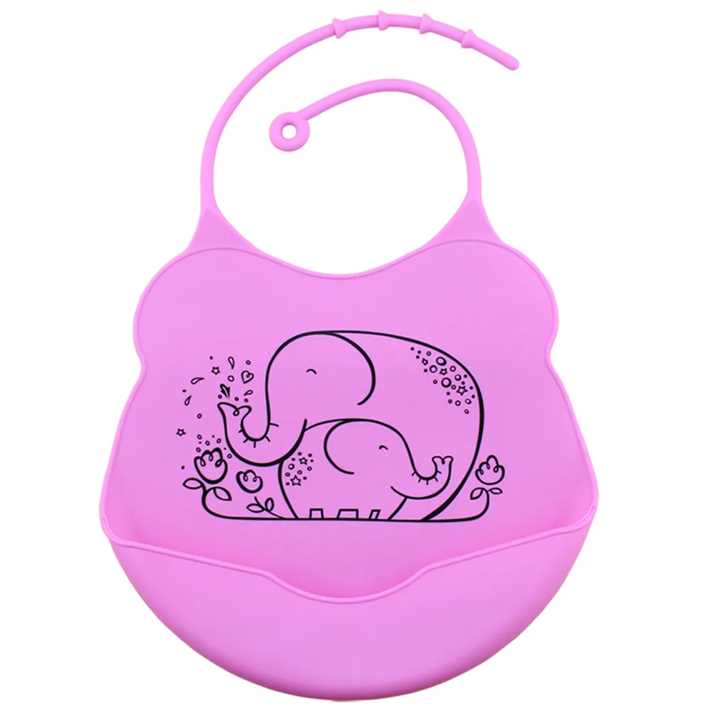 Kids Silicone Baby Bibs Baby cartoon waterproof silicone saliva bib Waterproof Bib Babies Saliva Bib Baby Feeding