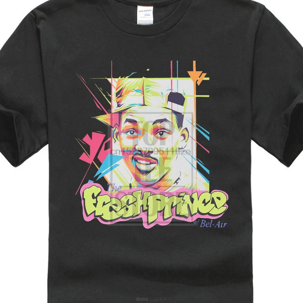 Футболка Fresh Prince of Bel Air уникальная хлопковая футболка с короткими рукавами и