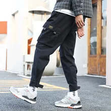 Жорж Харк комбинезон мужской популярный бренд Повседневная Осень стиль свободный луч ноги спортивные длинные брюки корейский стиль тренд