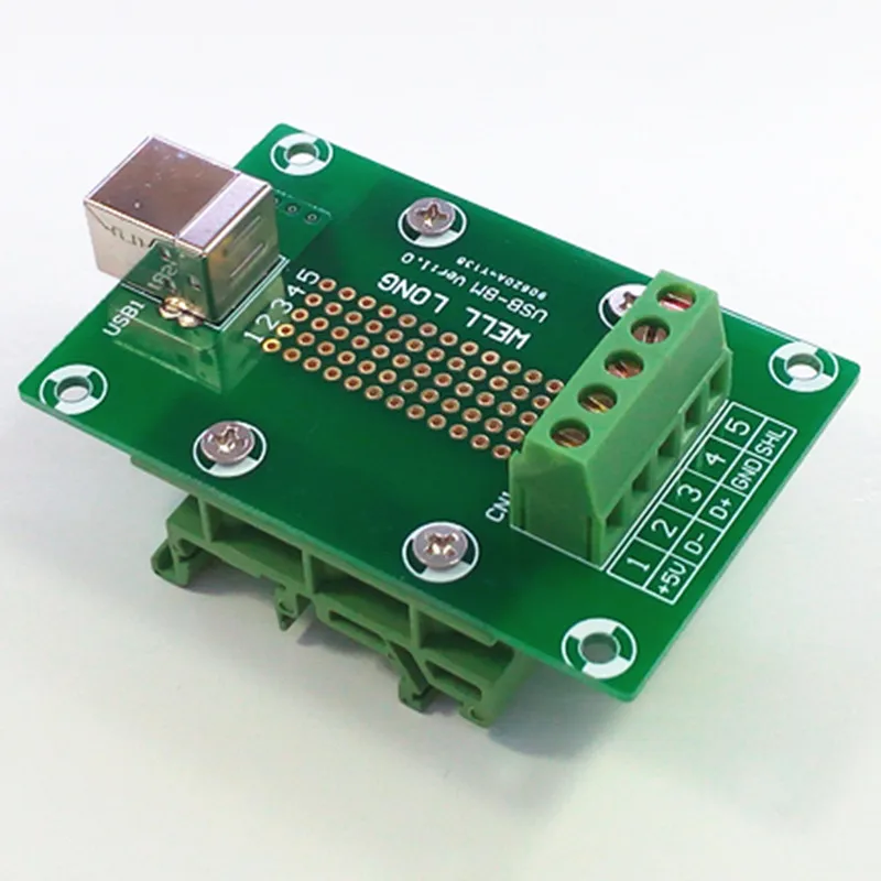 Тип usb B со штекера на гнездо коммутационная плата
