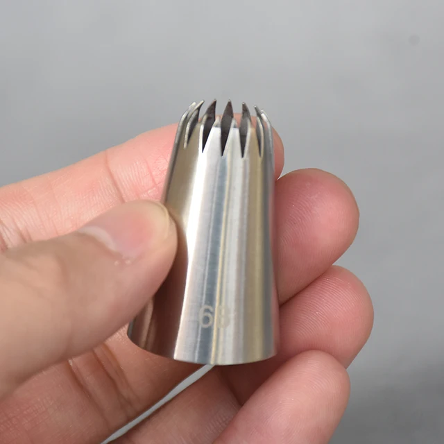 Fúvóka Torta Díszítő Tippek Rozsdamentes Acél Író Cső Jegesedés Csővezeték Krém Sütés És Tészta Szerszámok Sütési 6B# - Image 3