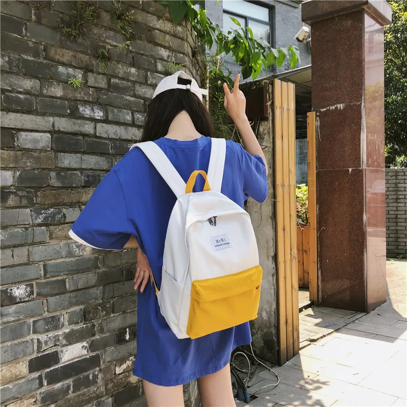 

Art school color matching student bag female new backpack