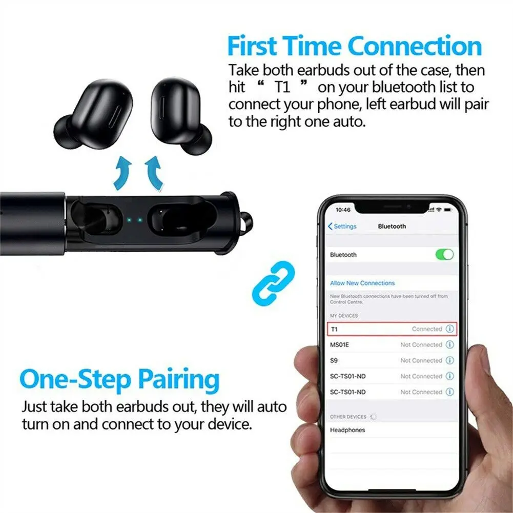 Портативные Bluetooth 5 0 TWS мини стерео наушники беспроводные наушники-вкладыши