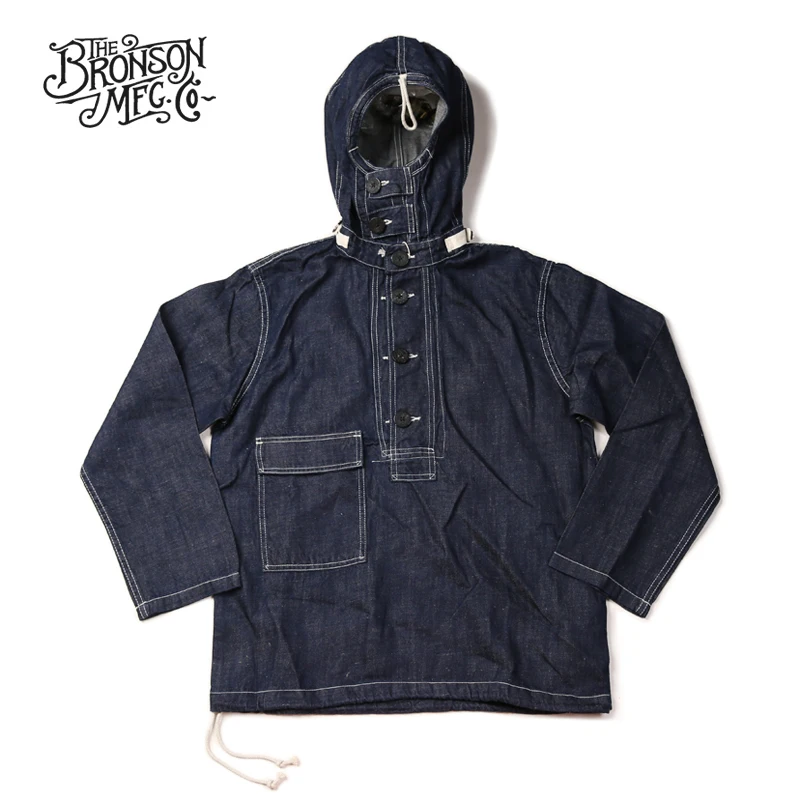 

bronson USN DUNGAREE PULLOVER SMOCK PARKA denim jacket