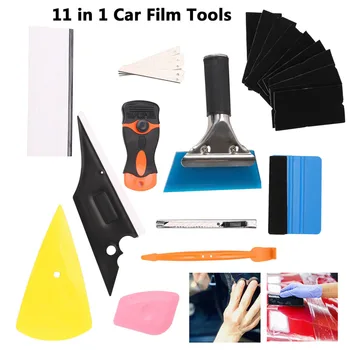 

11pc Car Window Tint Film Wrapping Vinyl Tools Squeegee Scraper Applicator Kit Car Styling Accessories Window Tint Wrapping Tool