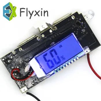 

Automatic Protection Dual USB 5V 1A 2.1A Mobile Power Bank 18650 Lithium Battery Charger Board Digital LCD Charging Module