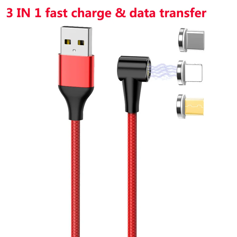 3а светодиодный магнитный Micro USB кабель для iPhone 7 6 8 X XR XS huawei type C кабель для передачи данных Зарядка адаптер для samsung Xiaomi LG