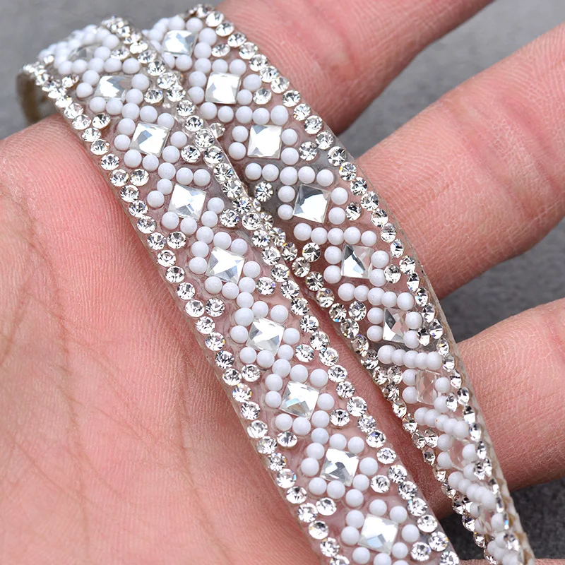 JUNAO-5-Yard-15mm-Clear-White-Hotfix-Rhinestone-Fabric-Chain-Glass-Trim-Bridal-Applique-Strass-Crystal (1)