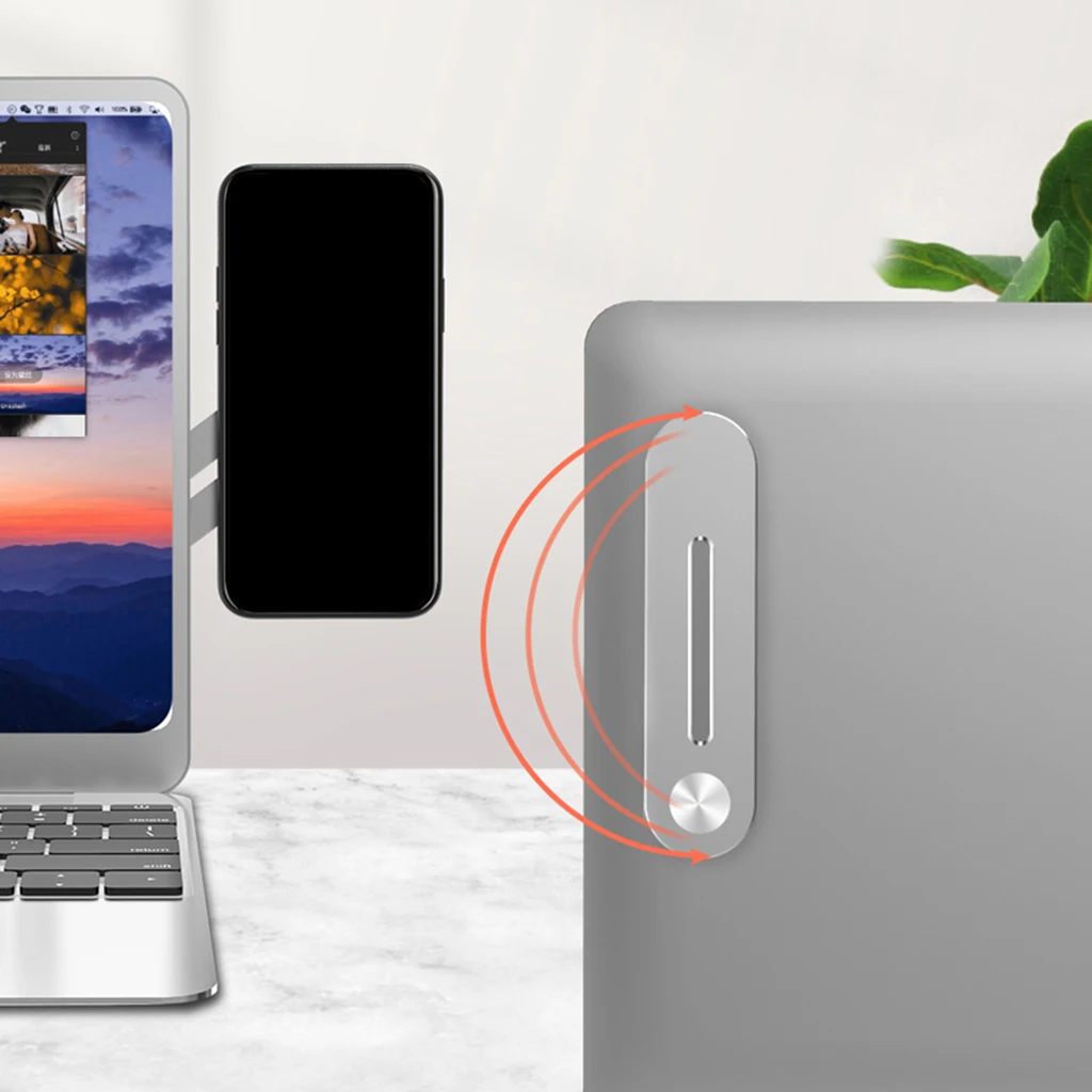 Side Mount Phone or Tablet Holder for Laptop and Computer Monitor Use The Phone Extra Display Laptop Side Clip Phone Holder Side Mount Phone or Tablet Holder for Laptop and Computer Monitor Use The Phone Extra Display Laptop Side Clip Phone Holder