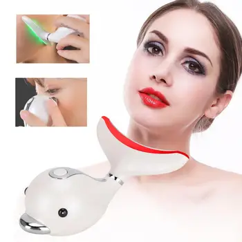 

LED Neck Care Massager Vibration Heating Wrinkle Removal Skin Tighten Machine Massage Skin Care Tool Care