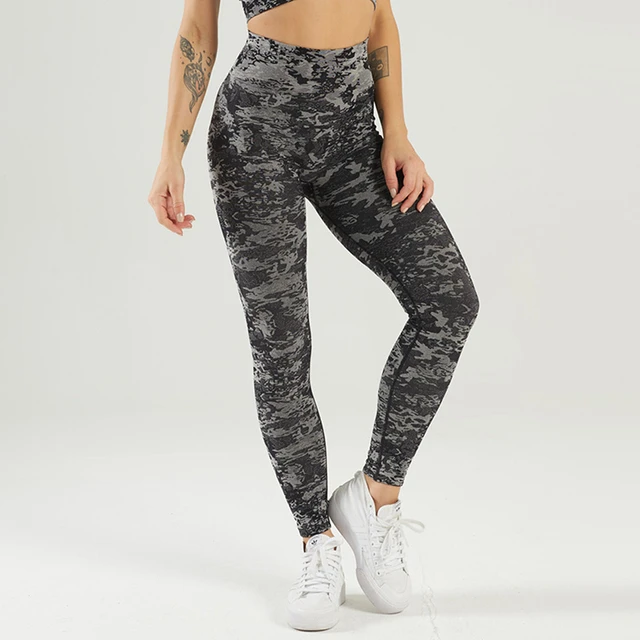 Camouflage Printed Yoga Workout Leggings For Women With Pockets High Waist  And Hips Thin Fitness Sports Yoga Pants Ropa Mujer - Leggings - AliExpress