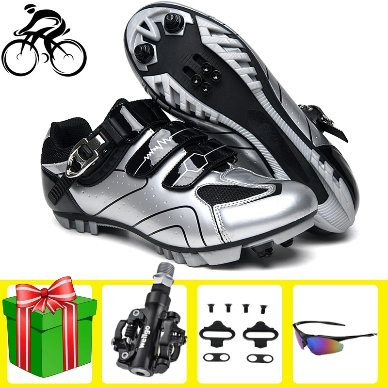 

Self Lock Cycling shoes sapatilha ciclismo mtb men women breathable self-locking ultra-light mountain bike sneakers racing shoes