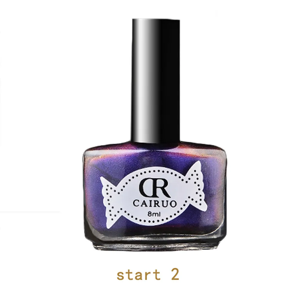 B Chameleon Nail Polish Lasting Eco Fashion Nail Art Polish Lacquer Decoration Gradient Laser Quick Dry Series Nail Varnish Pure - Цвет: B