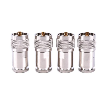 

1pc UHF Male Plug PL259 Clamp For RG8 RG165 RG213 7D-FB Cable RF Connector