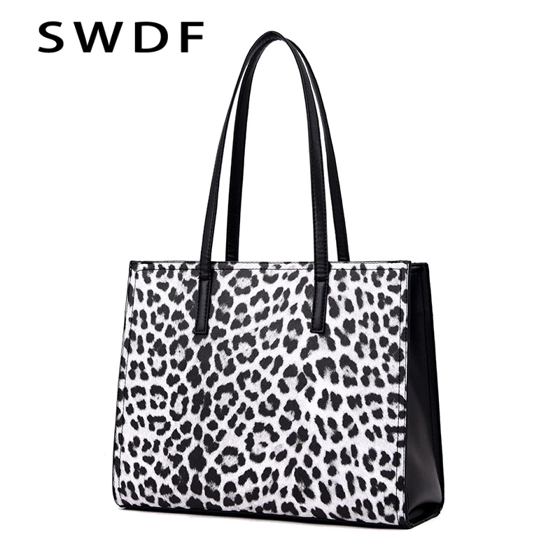 

SWDF Fashion Women Bag Over The Shoulder Leopard Print Vintage Female Purses And Handbags Casual Bag Luxury Messenger Bags Sac