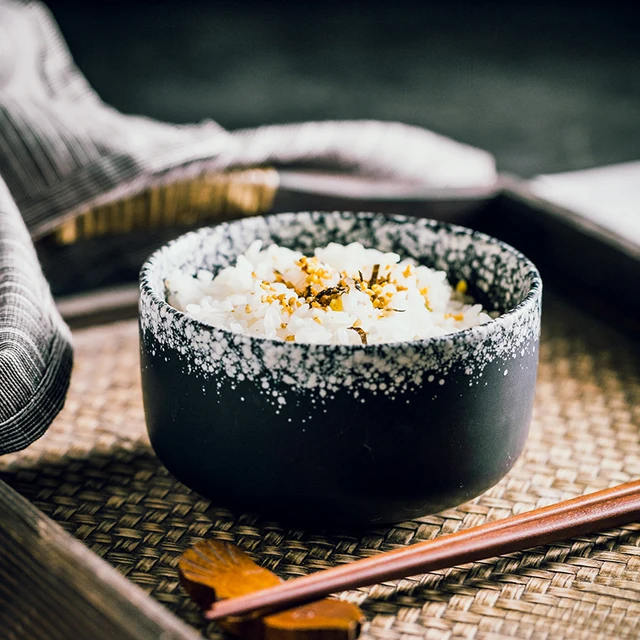 Creative Japanese rice bowl simple small ceramic bowl soup bowl home restaurant seasoning bowl breakfast bowl 3