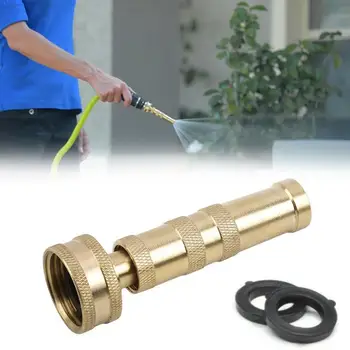 

Adjustable Spray Gun Hose Nozzle Garden Bras High Pressure Gun Car Copper Nozzle Pipe Straight Wat Head Spray Watering Wash A9E9