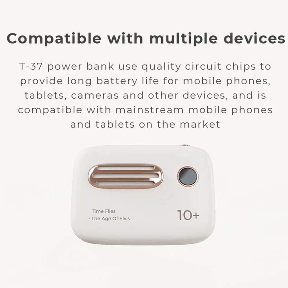 Винтажное мини-зарядное устройство 10000 мАч для iPhone 11 7, портативное быстрое зарядное устройство, внешний аккумулятор с двумя usb-портами, повербанк для Xiaomi