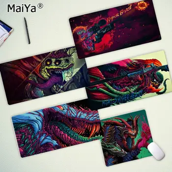 

Maiya Top Quality CS GO Hyper Beast Keyboards Mat Rubber Gaming mousepad Desk Mat Free Shipping Large Mouse Pad Keyboards Mat