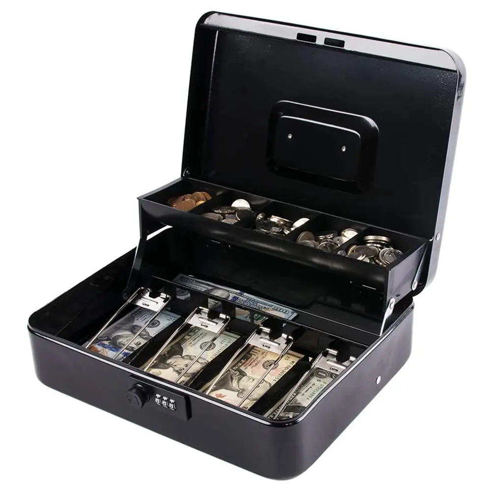 

Large Cash Money Coin Storing Box Register Insert Tray Replacement Cashier Safe Drawer Storage Register Box Organizer Classify