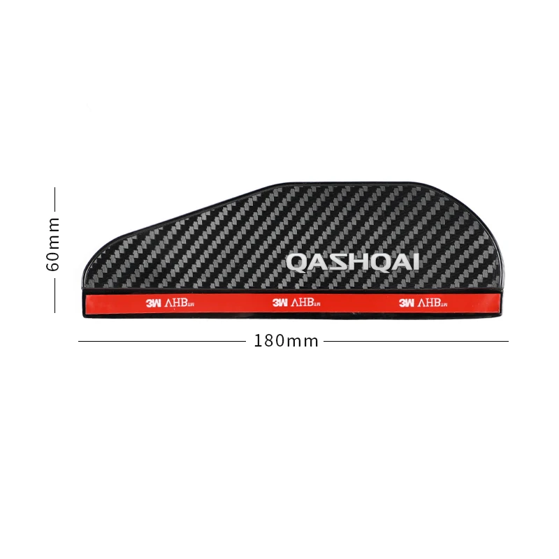 Car Side Rear View Mirror Rain Eyebrow Visor Rain Shield Shade Cover for NISSAN QASHQAI J10 J11 Accessories