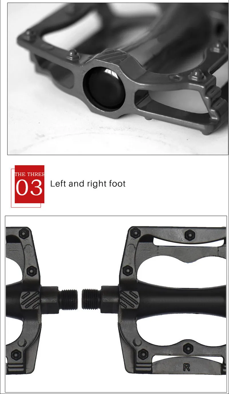 Шариковый подшипник для горного велосипеда, Нескользящие педали для ног из алюминиевого сплава, большие педали для шоссейного велосипеда