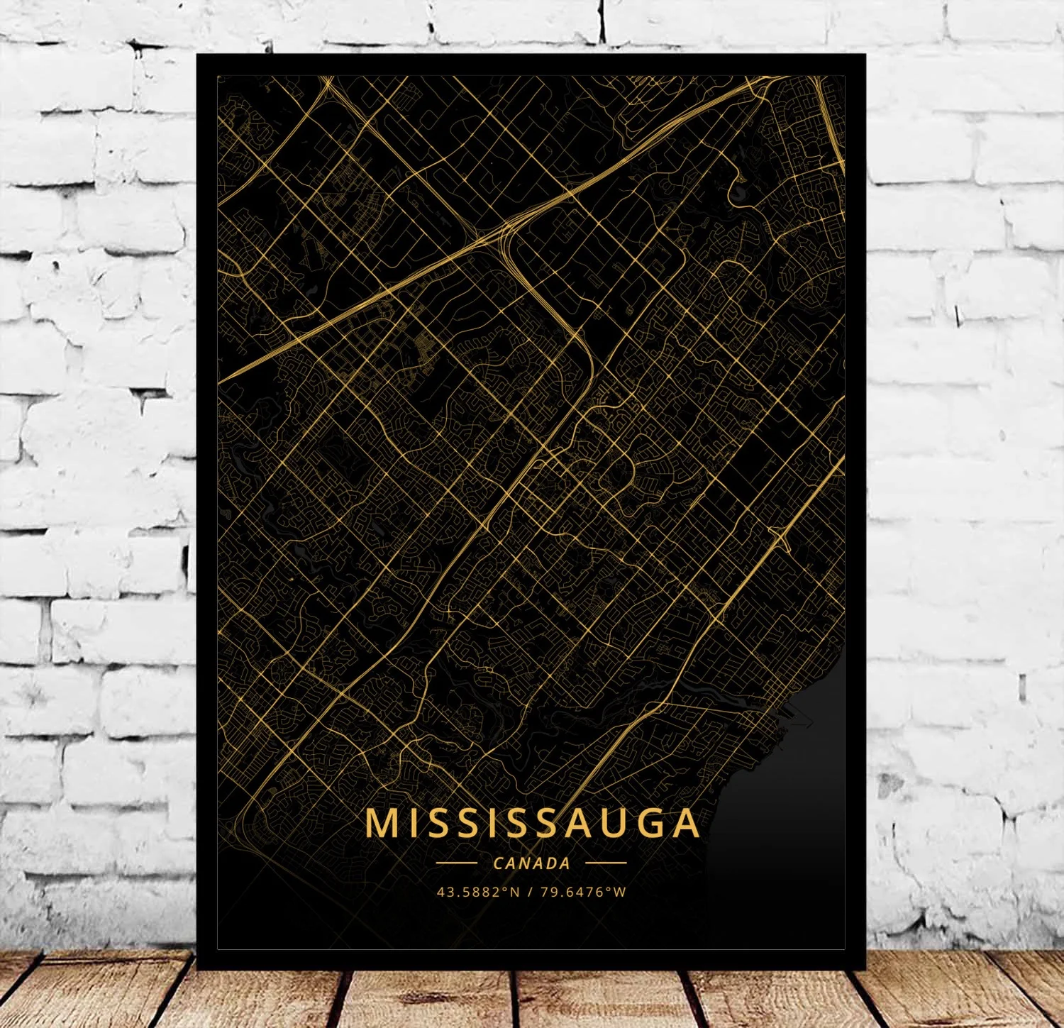 Longueuil Markham Milton Mississauga Montreal оквиль Осава Ottawa Quebec City Регина Ричмонд сагуенай Toronto Канада плакат - Цвет: Mississauga