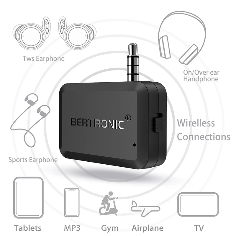 Bluetooth Transmitter 3 5mm AUX Jack Audio Wireless Adapter for Car PC Headphones Tablet MP3 Bluetooth Music transmitter