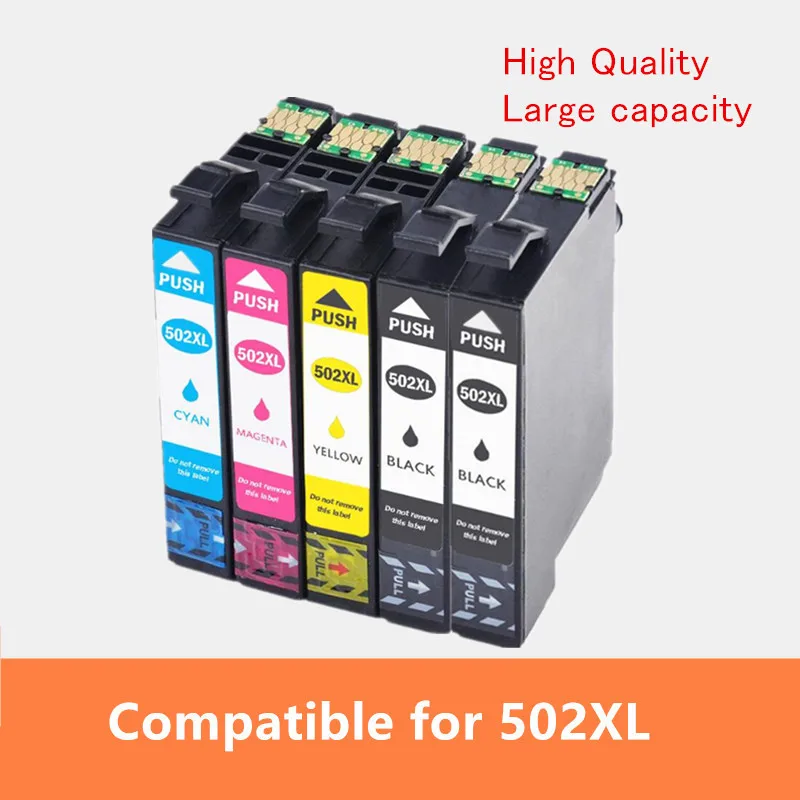 502XL 2BK 1C 1Y 1M 5PK T502 XL чернила для Epson T502XL 502XL Expression Home XP-5105 XP-5100 рабочей силы WF-2860DWF WF-2865DWF XP5105 WF-2860 - Цвет: 502XL 2BK 1C 1Y 1M