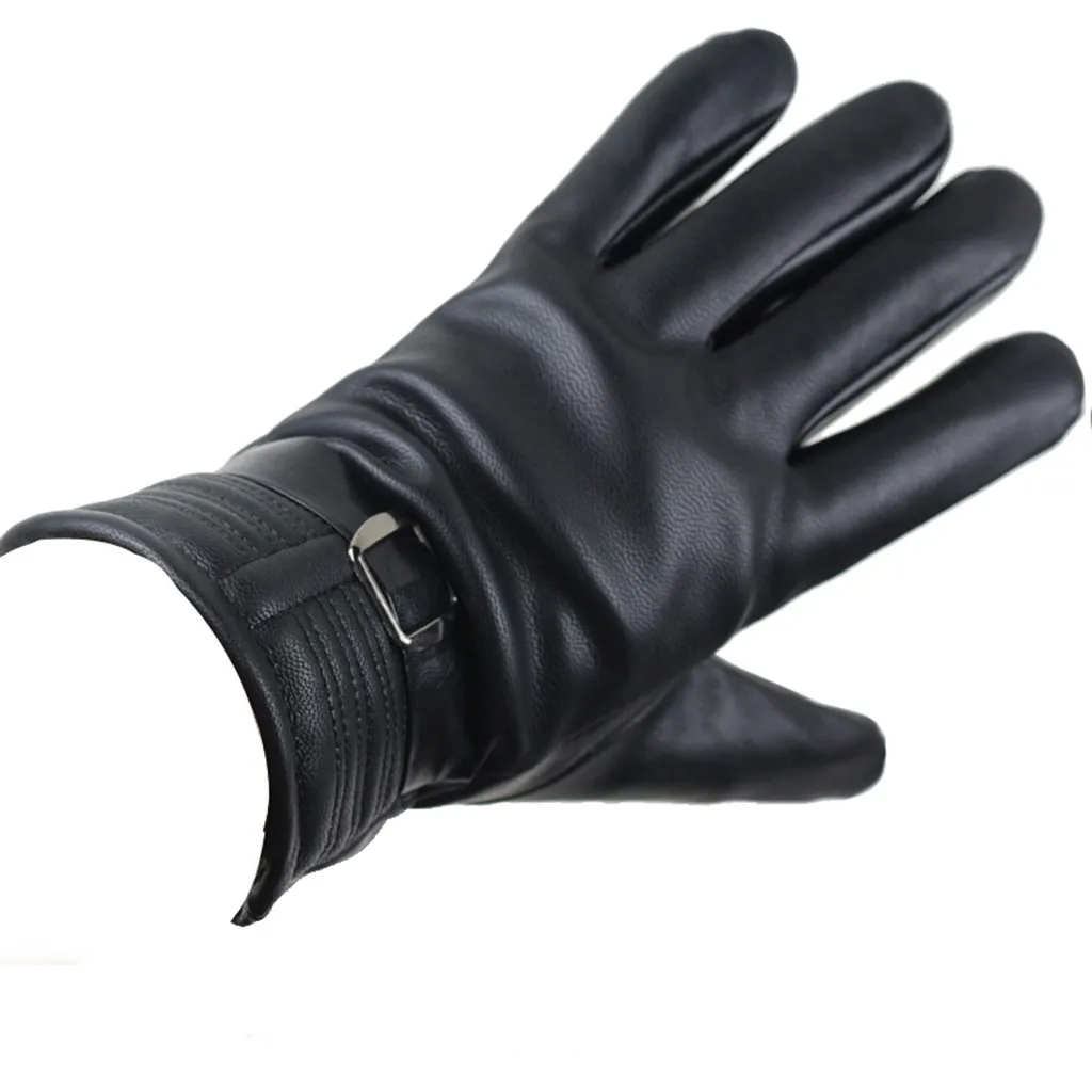 Мужские зимние перчатки водонепроницаемые ветрозащитные кожаные перчатки толстые теплые перчатки с сенсорным экраном мотоциклетные велосипедные перчатки guantes