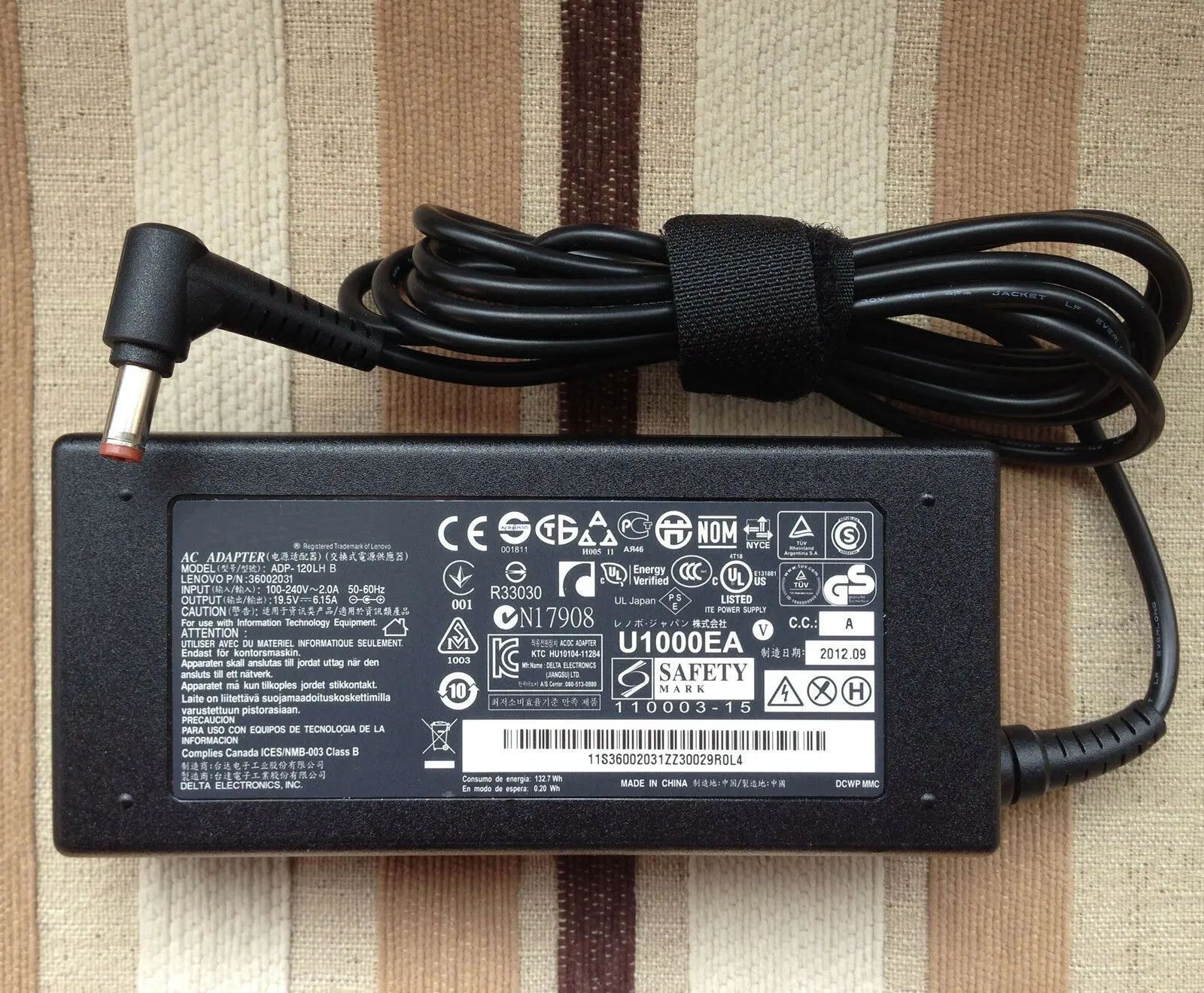 OEM 120W адаптер переменного тока для lenovo IdeaPad Y410p/Y510p ноутбука