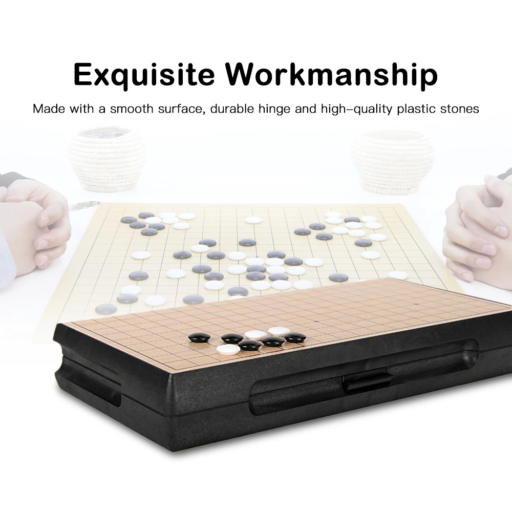 Go Game Set Travel Go Board Game Chess Board Game With Storage