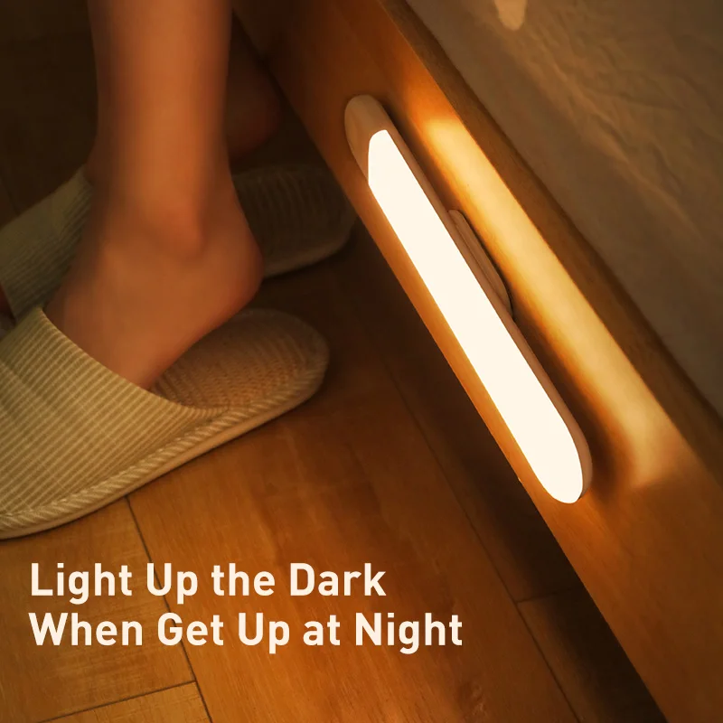 Baseus LED Wardrobe Light PIR Motion Sensor Light USB Rechargeable Night Light LED Night Lamp Magnet