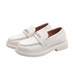 Детская обувь; кожаная обувь для маленьких мальчиков и девочек; однотонная обувь для учащихся; детская разнопарная обувь; модная обувь; SX153