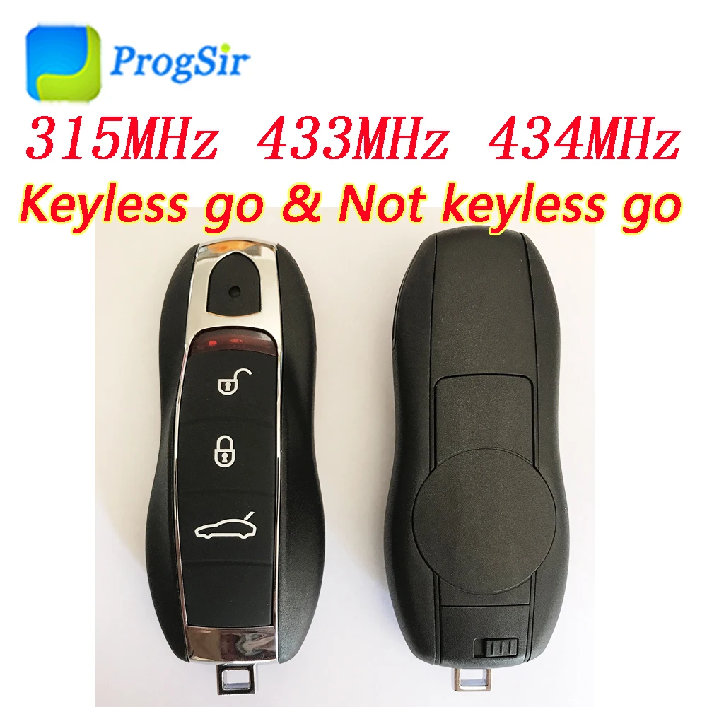 3 кнопки дистанционный ключ для Porsche с чипом Hitag Pro ID49 315 МГц 433 434 МГц|Считыватели